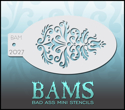 Picture of Bad Ass Mini Stencil - Modern Damask - 2027