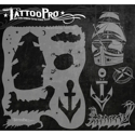 Picture of Tattoo Pro Stencil - Ship & Anchor (ATPS-107)