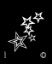 Picture of Basic - HD Stencil -  Stars - B19 (4pc/pk)