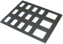 Picture of Foam Insert for Plastic Case -15 Rectangle Slots (50gr and 1 Stroke Cakes) (9.65"x12.2")