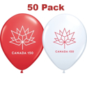 Picture of 11 Inch - Canada 150 Logo Licensed Balloons (50/bag)