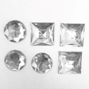 Picture of Jumbo Gems - Clear - From 1.75cm to 2x2cm (6 pcs.) (AG-C5)