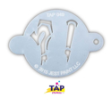 Picture of TAP 049 Face Painting Stencil - Graffiti Punctuation Marks