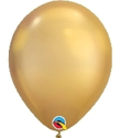 Picture of 11" Chrome GOLD round balloons - 100 count