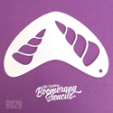 Picture of Art Factory Boomerang Stencil - Unicorn Horn (B029)