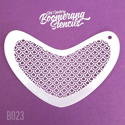 Picture of Art Factory Boomerang Stencil - Peacock Scale (B023)