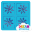 Picture of Mini 4 in 1 Snowflake Glitter Tattoo Stencil - HP-20 (5pc pack)