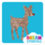 Picture of Rudolph Glitter Tattoo Stencil - HP-29 (5pc pack)