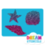 Picture of Seashells Glitter Tattoo Stencil - HP-163 (5pc pack)