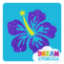 Picture of Tropical Hibiscus  Glitter Tattoo Stencil - HP-302 (5pc pack)