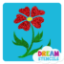Picture of Heart Flower Glitter Tattoo Stencil - HP-312 (5pc pack)