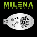 Picture of Milena Stencils - Key and Locket - Stencil C6