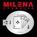 Picture of Milena Stencils - Playing Cards - Stencil P3
