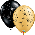 Picture of Qualatex 11'' Sparkles and Swirls Latex balloons  50/bag