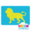 Picture of Walking Lion Glitter Tattoo Stencil - HP-326 (5pc pack)