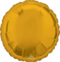 Picture of 17" Anagram Circle Foil Balloon - Metallic Gold (1pc) 