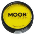 Picture of Moon Glow Neon UV Pro Face Paint Cake Pot - Intense Yellow (36g)