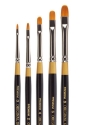 Picture of King Art Original Gold 9510 Short Filbert Series Brushes, Set of 5 (B-093)