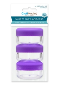 Stackable Containers, Screw Stack Canisters, Beads Storage