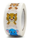 Picture of Sticker Roll - Jungle Animals -  ( 500 Stickers )