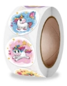 Picture of Sticker Roll - Cute Unicorns -  ( 500 Stickers )