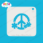 Picture of Flower Round Peace Sign - Dream Stencil - 25