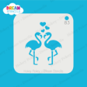 Picture of Kissing Flamingos - Dream Stencil - 83