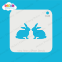 Picture of Twin Bunnies  - Dream Stencil - 108