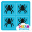 Picture of Mini 4 in 1 Spider Glitter Tattoo Stencil - HP - 397 (5pc pack) 