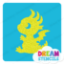 Picture of Cute Dragon Glitter Tattoo Stencil - HP-404 (5pc pack)