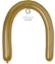 Picture of 360G Gemar Latex Balloons - Shiny Gold (25/bag)