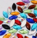 Picture of Pointed Eye Gems - Multicolor - 7x15mm (100 pc) (AG-PEMS-100)