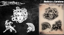 Picture of Tattoo Pro Stencil -  Medusa & Cerebrus (ATPS193)