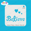 Picture of Awareness Ribbon Believe - Dream Stencil - 410