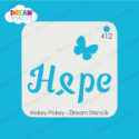 Picture of Awareness Ribbon Hope - Dream Stencil - 412