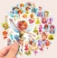Picture of Whimsical Fairy Stickers -  ( 50 pcs - No Repeats!) 
