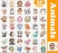 Picture of Animals Waterproof Temporary Tattoos (40 pc)