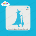 Picture of Witch With Broom - Dream Stencil - 420